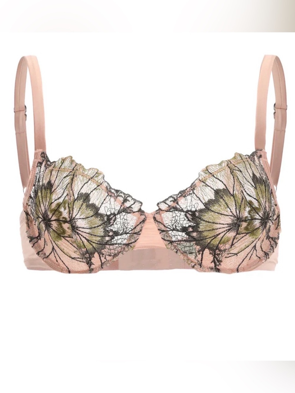 NWT Amour Cache Jordan Pressed Flowers Embroidery Bra Size 36G